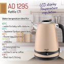 AD 1295 gold Czajnik metalowy 1,7l z lcd & regulacją temperatury