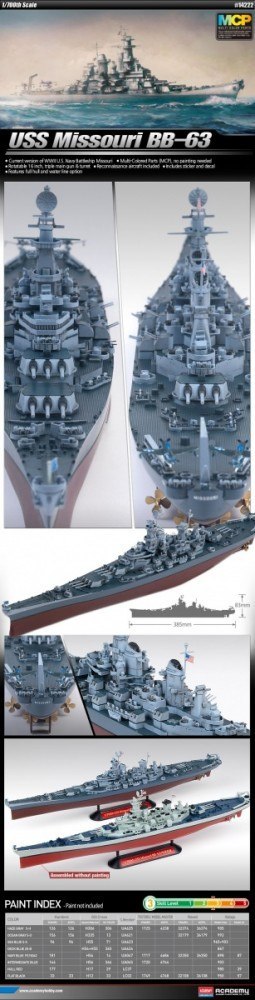 Bb-63 uss missouri 1/700