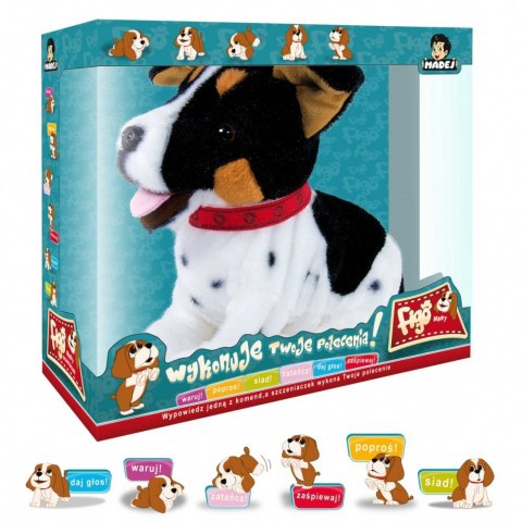 Maskotka interaktywna figo pies reagujący na komendy jack russel terrier