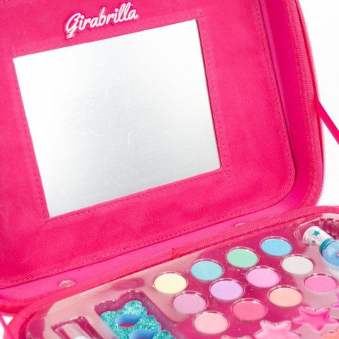 Walizka make up girabrilla różowa ze złotym