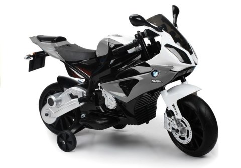 ND24_1720 Motocykl Motor na akumulator BMW S1000RR Srebrny