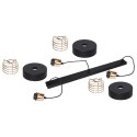 CHIRO lampa wisząca, moc max. 3x60W, E27, czarna