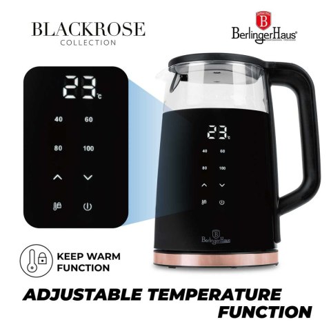 CZAJNIK ELEKTRYCZNY 1,7L BERLINGER HAUS BH-9477 BLACK ROSE