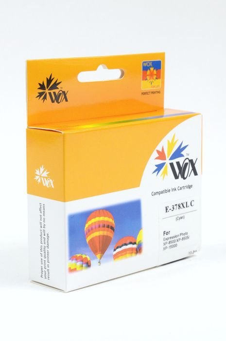 Wox Tusz Wox Cyan EPSON 378XL zamiennik C13T37924010 (C13T37824010)