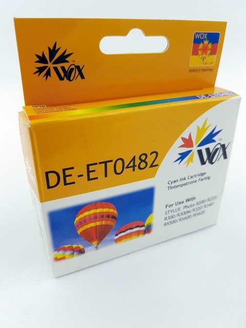 Wox Tusz Wox Cyan EPSON T0482 zamiennik C13T048240