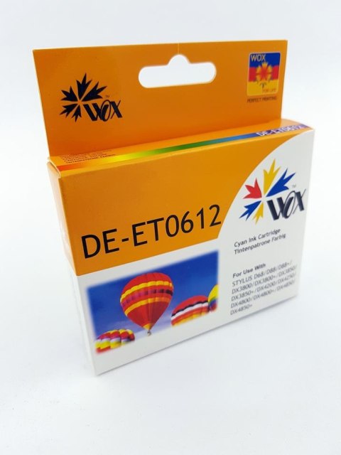 Wox Tusz Wox Cyan EPSON T0612 zamiennik C13T06124010