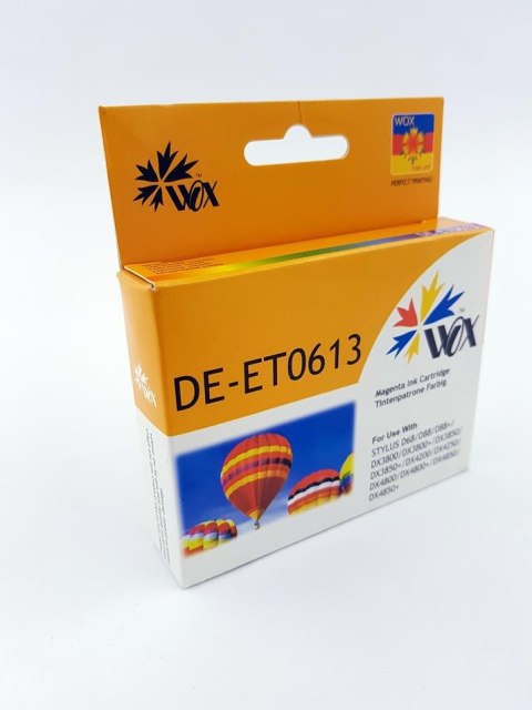 Wox Tusz Wox Magenta EPSON T0613 zamiennik C13T06134010