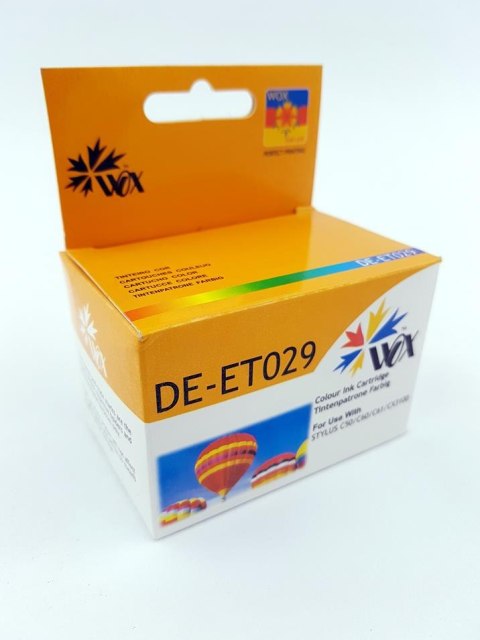 Wox Tusz Wox Trójkolorowy EPSON T029 zamiennik C13T02940110