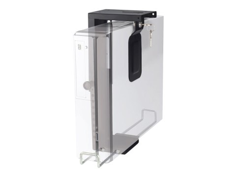 Neomounts Neomounts CPU-D075BLACK/LK CPU/PC holder - max 10 kg - lockable (incl. lock) - h 20-36 cm - w 5-10 cm - universal - black