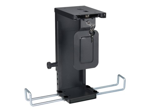 Neomounts Neomounts CPU-D075BLACK/LK CPU/PC holder - max 10 kg - lockable (incl. lock) - h 20-36 cm - w 5-10 cm - universal - black