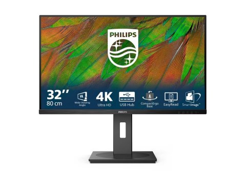 Philips Philips 32B1N3800/00 | 32 " | VA | 16:9 | 60 Hz | 4 ms | 3840 x 2160 pixels | 350 cd/m² | HDMI ports quantity 2 | Black