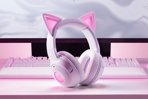 Razer Razer Headset | Kraken Kitty V2 BT | Bluetooth | Over-ear | Microphone | Noise canceling | Wireless | White