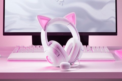 Razer Razer Headset | Kraken Kitty V2 | Wired | Over-ear | Microphone | Noise canceling | White