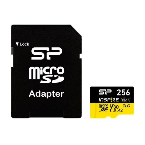 Silicon Power Silicon Power Inspire | 256 GB | microSDXC | Flash memory class C10, UHS-I U3, V30