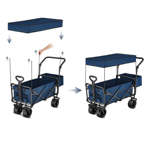 NC2605 WÓZEK NIEBIESKI 120L NILS CAMP