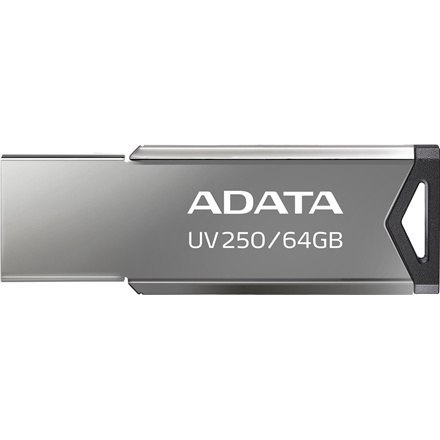 ADATA ADATA | Pamięć USB | UV250 | 64 GB | USB 2.0 | Srebrny