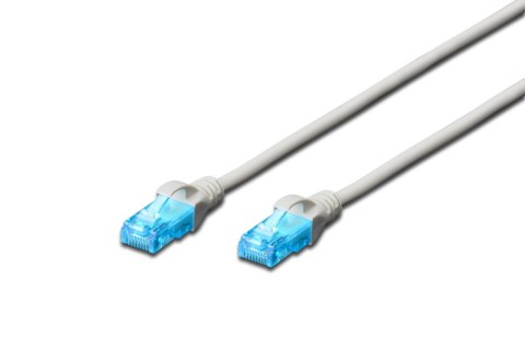 Digitus Digitus | CAT 5e | Kabel krosowy | Skrętka nieekranowana (UTP) | Męski | RJ-45 | Męski | RJ-45 | Szary | 3 m