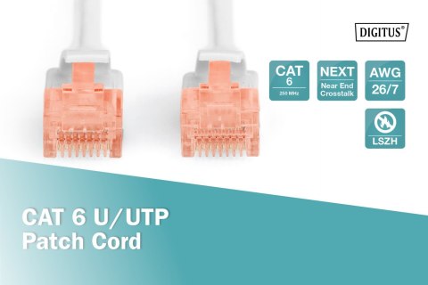 Digitus Digitus | CAT 6e | Kabel krosowy | Skrętka nieekranowana (UTP) | Męski | RJ-45 | Męski | RJ-45 | Szary | 3 m