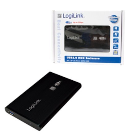 Logilink Logilink | Obudowa pamięci masowej | Obudowa 2,5 cala S-SATA HDD USB 3.0 Alu | Dysk twardy | 2,5" | SATA 3Gb/s | USB 3.0