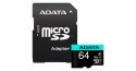ADATA ADATA | Premier Pro UHS-I U3 V30S | 64 GB | MicroSDXC | Pamięć flash klasy 10 | Adapter