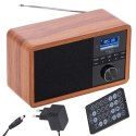 Adler Adler | AD 1184 | Radio DAB+ Bluetooth | Czarny/brązowy | Funkcja alarmu