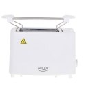 Adler Adler | AD 3223 | Toster | Moc 750 W | Liczba gniazd 2 | Materiał obudowy Plastik | Biały