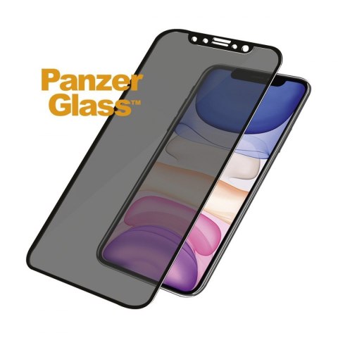 PanzerGlass PanzerGlass | Ochraniacz ekranu - szkło - z filtrem prywatności | Apple iPhone 11, XR | Szkło hartowane | Czarny | Przezroczysty