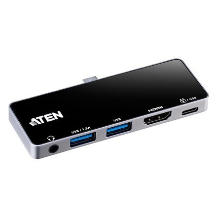 Aten Aten UH3238 USB-C Travel Dock with Power Pass-Through Aten | USB-C Travel Dock with Power Pass-Through | UH3238-AT | Dock | Port