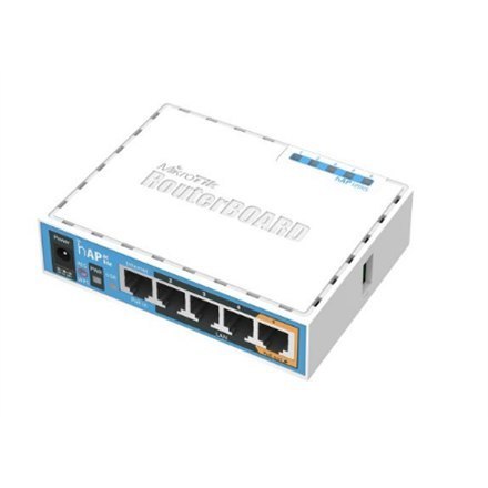 MikroTik MikroTik | hAP ac lite | RB952Ui-5ac2nD | 802.11ac | 2.4/5.0 | 867 Mbit/s | 10/100 Mbit/s | Ethernet LAN (RJ-45) portów 5 | MU-M