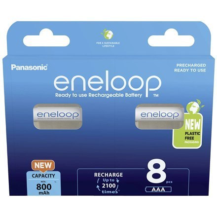 Panasonic Panasonic | AAA | 800 mAh | 8 sztuk | ENELOOP BK-4MCDE/8BE