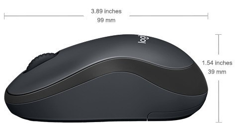 Logitech Logitech | Mysz | M220 SILENT | Bezprzewodowa | USB | Węgiel