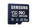 Samsung Samsung | Karta microSD | PRO Ultimate | 128 GB | Karta pamięci microSDXC | Pamięć flash klasy U3, V30, A2 | Adapter SD