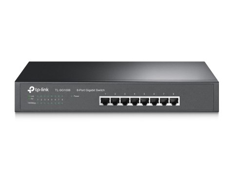 TP-LINK TP-LINK | 8-portowy przełącznik gigabitowy | TL-SG1008 | Niezarządzalny | Do montażu na biurku lub w szafie | Ilość portów 1 Gb/