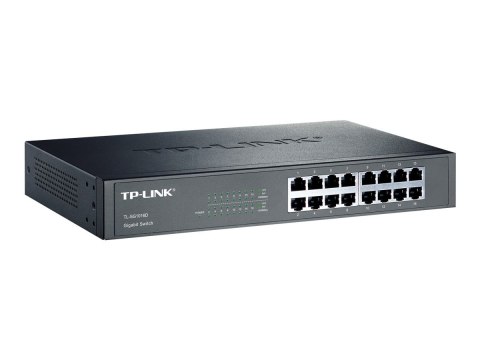 TP-LINK TP-LINK | Przełącznik | TL-SG1016D | Niezarządzalny | Biurkowy/do montażu w szafie | Ilość portów 10/100 Mb/s (RJ-45) | Ilość po