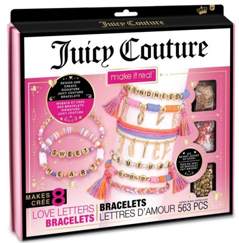 4412 MAKE IT REAL Zestaw do tworzenia bransoletek Juicy Couture Love Letters, Zabawka kreatywna
