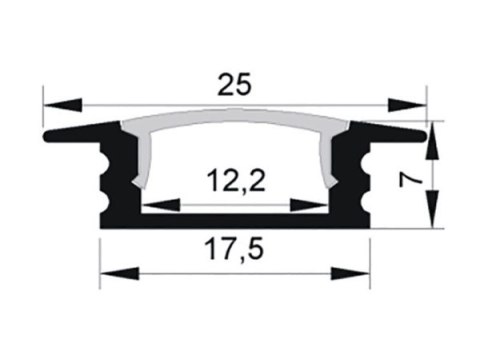 Profil LED PL2ANA-04 2,0m klosz frosted