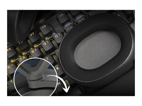 Corsair Corsair | HS65 | Słuchawki Gamingowe | Bezprzewodowe | Nauszne | Mikrofon | Bezprzewodowe | Węgiel