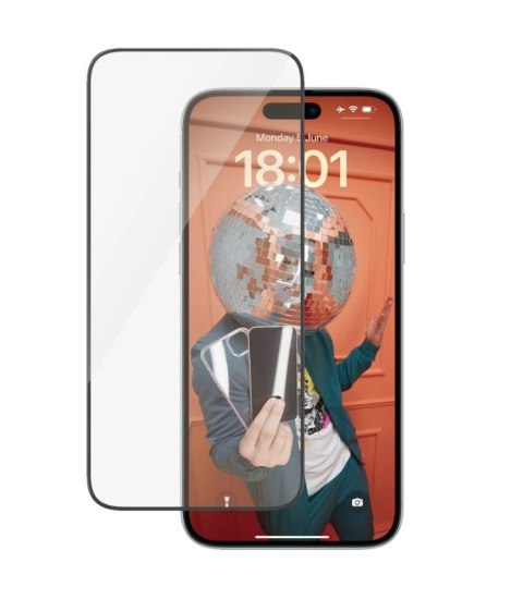 PanzerGlass PanzerGlass | Ochraniacz ekranu - szkło | Apple iPhone 15 Plus | Szkło hartowane | Czarny | Przezroczysty