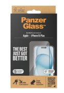 PanzerGlass PanzerGlass | Ochraniacz ekranu - szkło | Apple iPhone 15 Plus | Szkło hartowane | Czarny | Przezroczysty