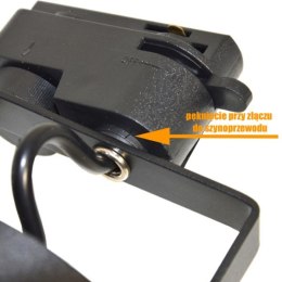 Oprawa sufitowa Rosso czarna szynoprzewód 1-f WADA