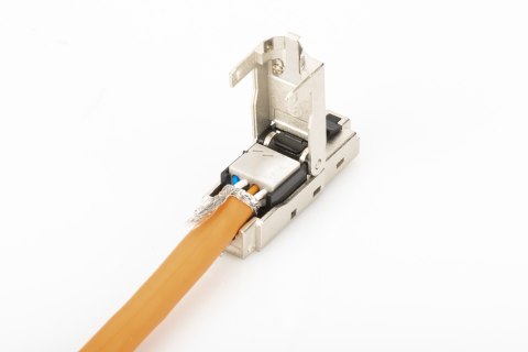 Digitus Digitus | Wtyk końcowy CAT 6A, STP z osłoną przeciwpyłową, zabezpieczenie przed zginaniem | DN-93631