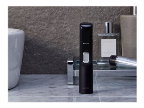 Panasonic Panasonic ERGN300K503 Wet/Dry Nose & Ear Hair Trimmer with Vortex Cleaning System, Grey