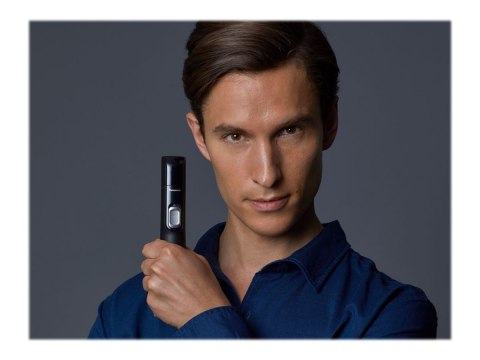 Panasonic Panasonic ERGN300K503 Wet/Dry Nose & Ear Hair Trimmer with Vortex Cleaning System, Grey