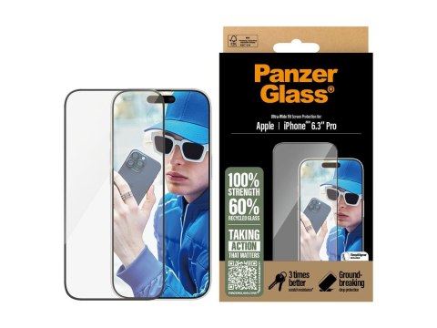 PanzerGlass Ochraniacz ekranu PanzerGlass iPhone 16 Pro | Ultra-Wide Fit