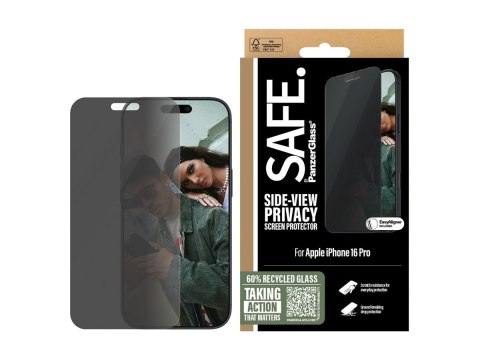 PanzerGlass SAFE by PanzerGlass Privacy Screen Protector iPhone 16 Pro| Ultra-Wide Fit