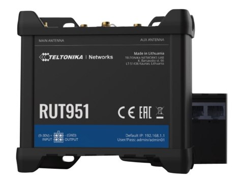 Teltonika Przemysłowy router komórkowy | RUT951 | 802.11n | 10/100 Mbit/s | Porty Ethernet LAN (RJ-45) 4 | Obsługa sieci mesh Nie | MU-MiM