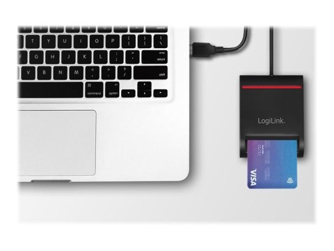 Logilink Czytnik kart Logilink | USB 2.0, do inteligentnych identyfikatorów | CR0047 | Czytnik kart