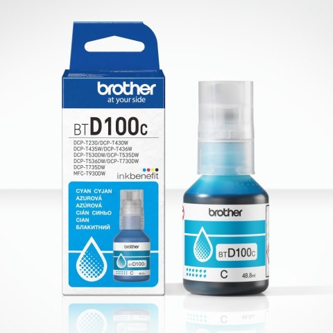 Brother Brother BTD100C Genuine Cyan Ink Bottle