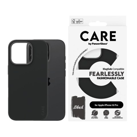 CARE CARE by PanzerGlass Case Fashion Black MagSafe iPhone16 PRO | CARE