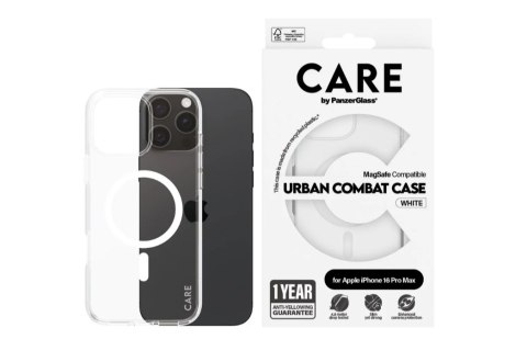CARE CARE by PanzerGlass Case Flagship White MagSafe iPhone 16 Pro Max | CARE